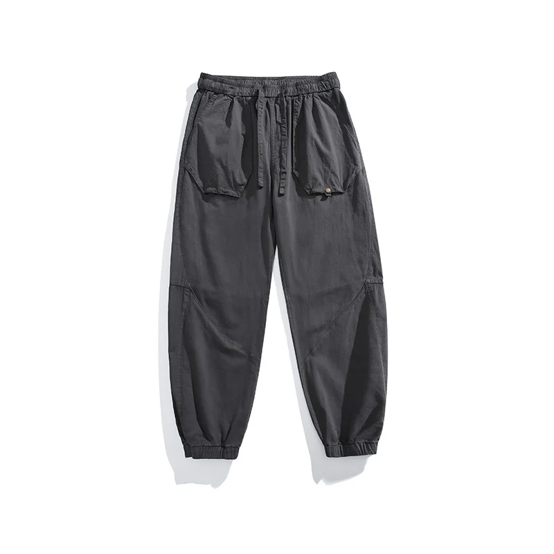 Herren Utility-Joggerhose mit übergroßen Klappentaschen, Tunnelzugbund und elastischen Bündchen Drune