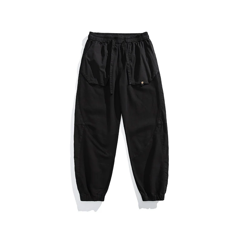 Herren Utility-Joggerhose mit übergroßen Klappentaschen, Tunnelzugbund und elastischen Bündchen Drune