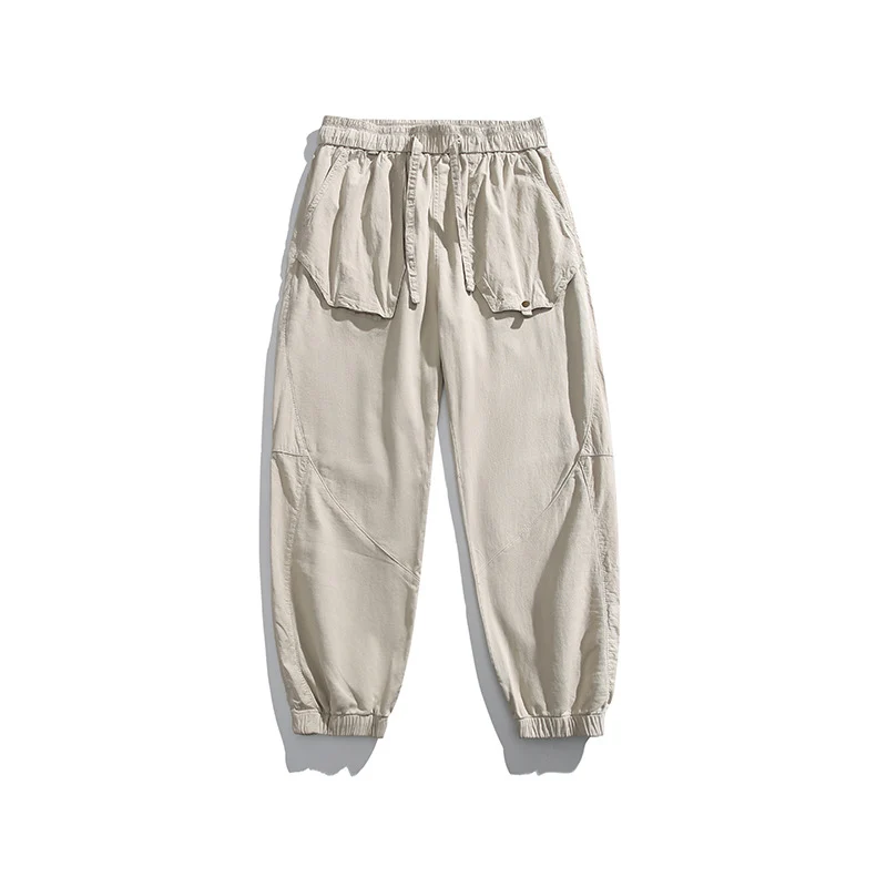 Herren Utility-Joggerhose mit übergroßen Klappentaschen, Tunnelzugbund und elastischen Bündchen Drune