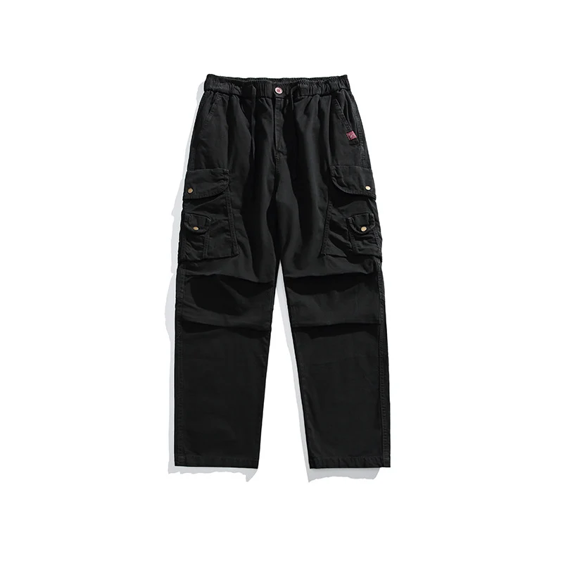 Herren Utility-Cargohose mit elastischem Bund, Mehrfach-Taschen und entspannter Passform Drune