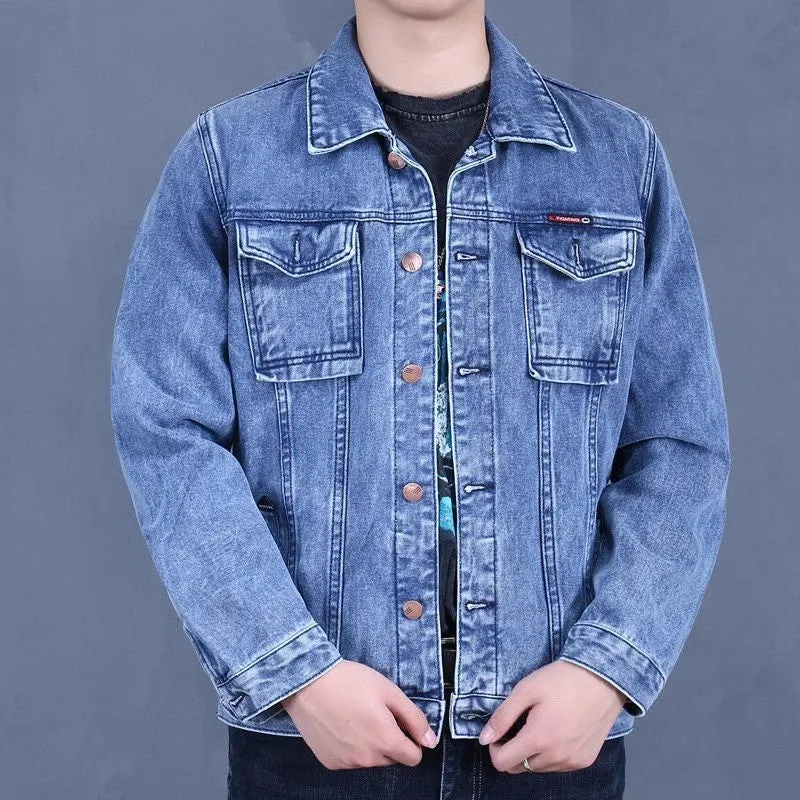 Herren Modische Denimjacke im Vintage-Stil Drune