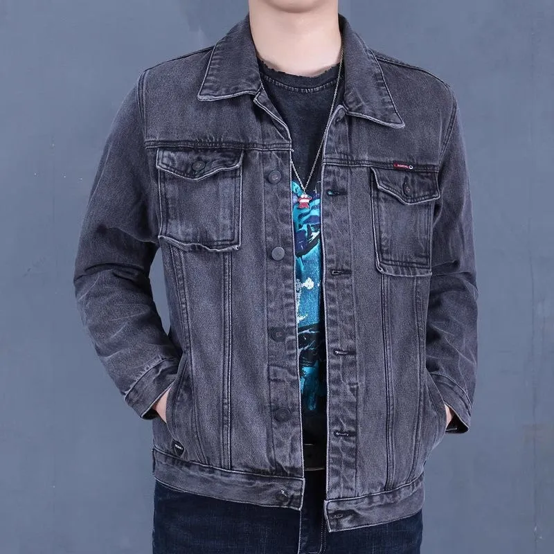 Herren Modische Denimjacke im Vintage-Stil Drune