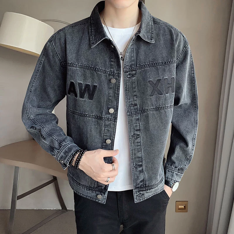 Herren Modische Denimjacke Drune
