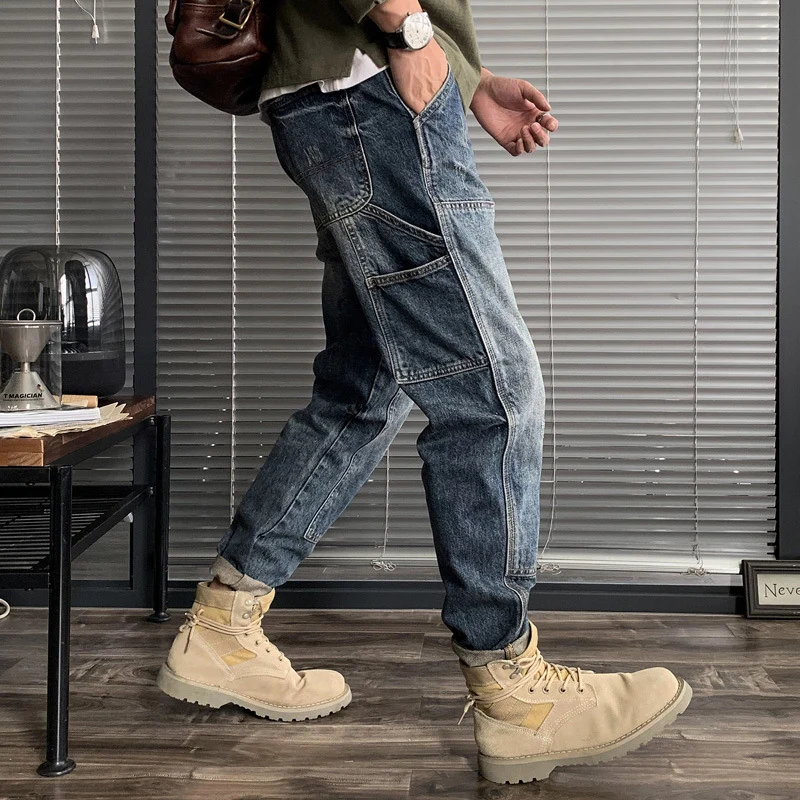 Herren Modische Cargo-Jeans mit innovativen Details Drune