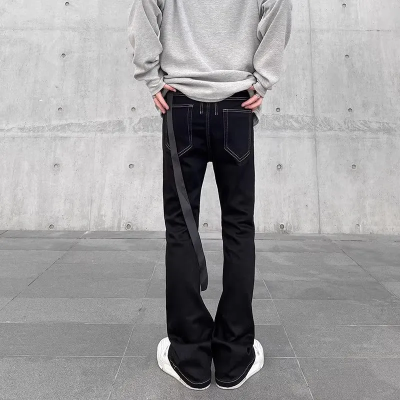 Herren Modische Bootcut Jeans mit einzigartiger Stitching Drune