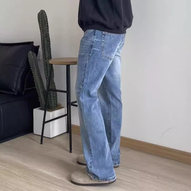 Herren Modische Bootcut Jeans Drune