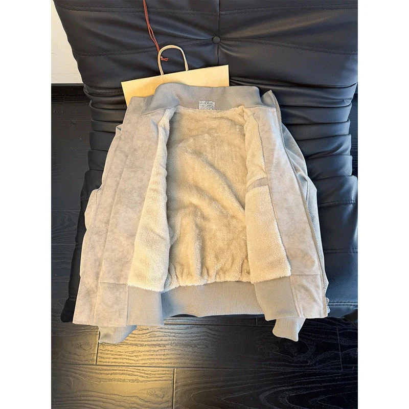 Herren Modische Bomberjacke aus luxuriösem Material Drune