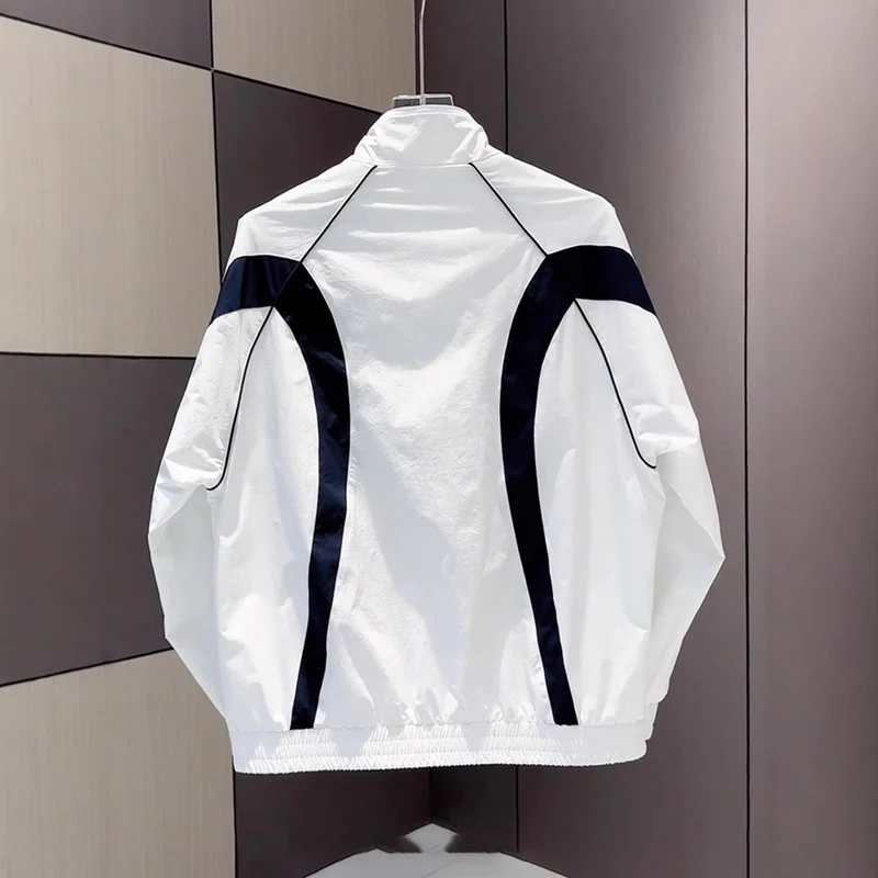 Herren Moderne Sportjacke mit hohen Kragen Drune