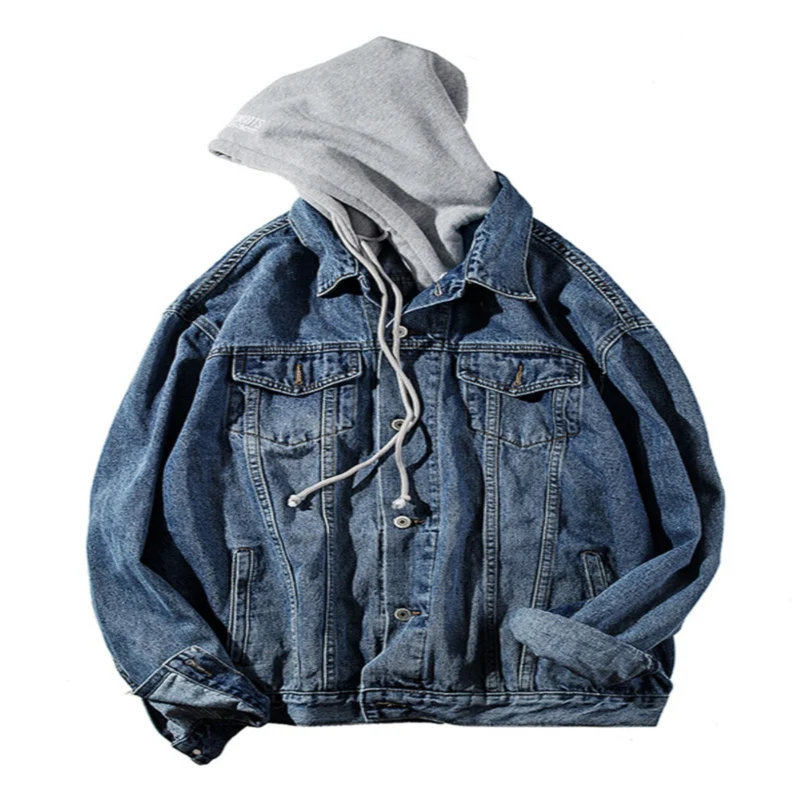 Herren Locker geschnittene Denimjacke Drune
