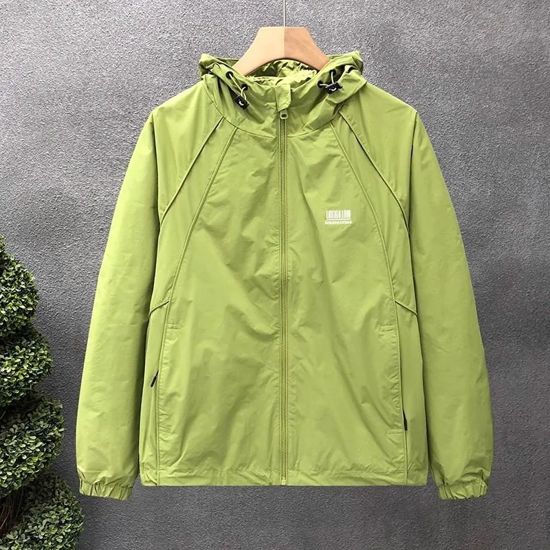Herren Leichte Windjacke mit verstellbarer Kapuze Drune