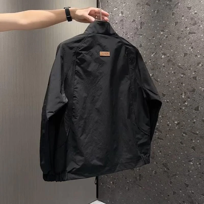 Herren Leichte Übergangsjacke mit hohem Kragen Drune