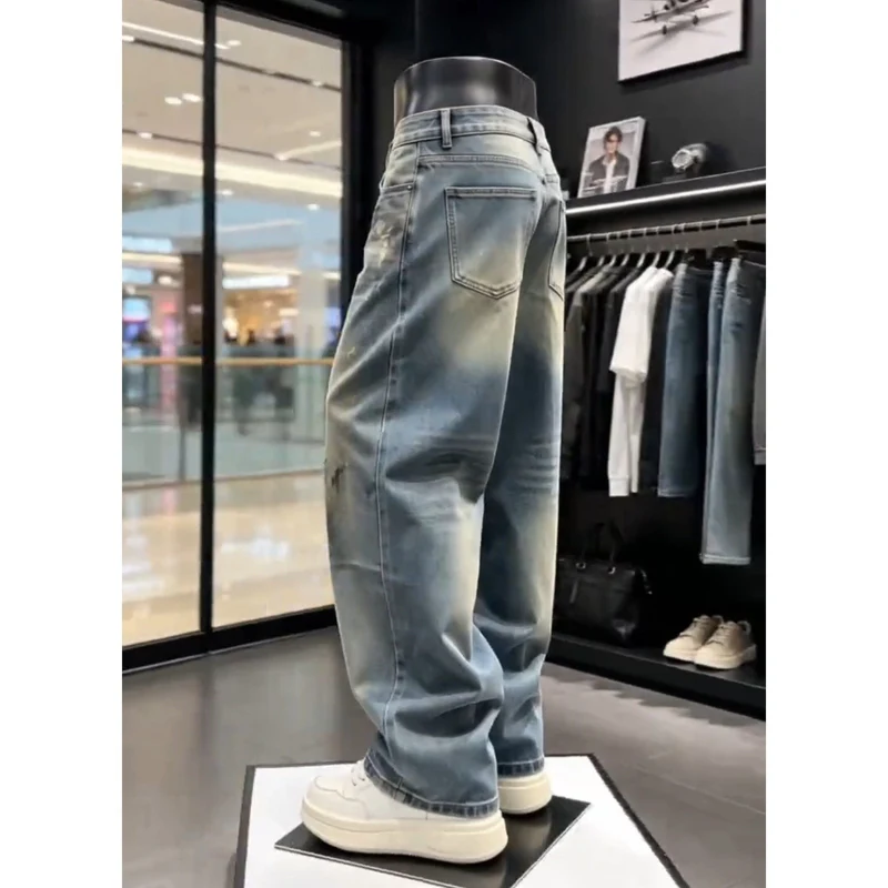 Herren Lässige Vintage Jeans Drune