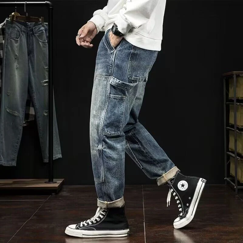 Herren Lässige Utility Jeans Drune