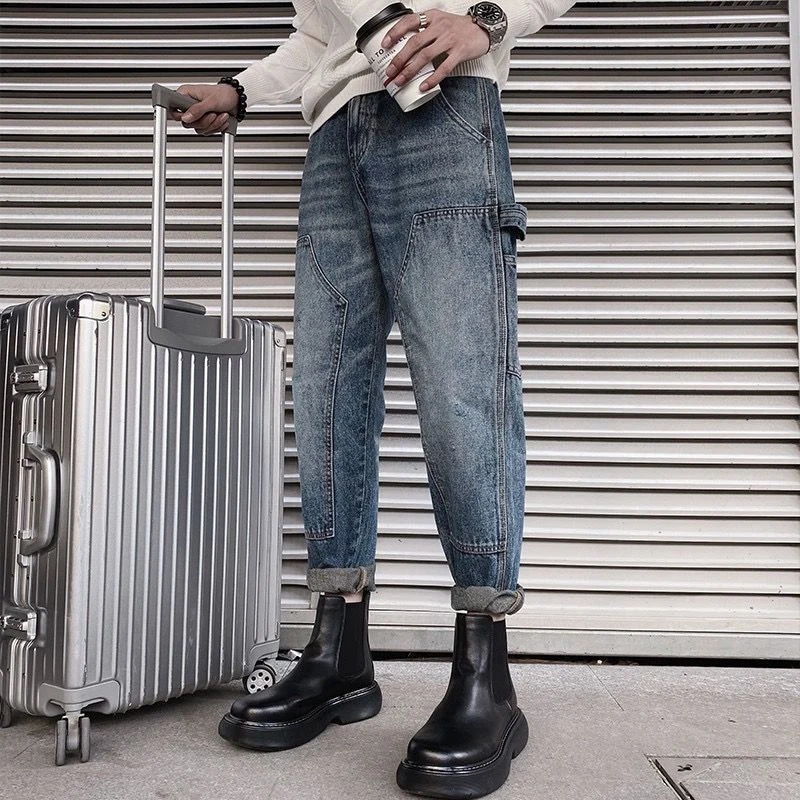 Herren Lässige und bequeme Baggy-Jeans Drune