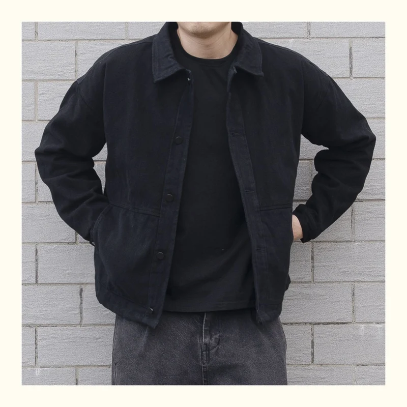 Herren Lässige Überjacke Drune