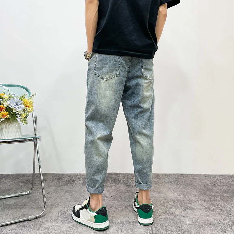 Herren Lässige Ripped Denim-Hose Drune