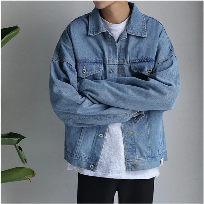Herren Lässige Oversized Denimjacke Drune 1788342192