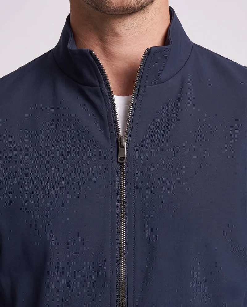 Herren Minimalistische Stehkragen Softshelljacke mit innerem Karomuster