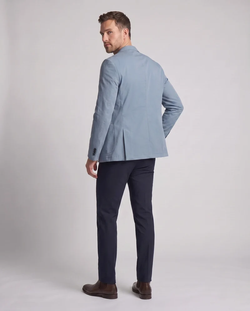 Herren Reiseblazer aus funktionellem Performance-Gewebe mit aufgesetzten Taschen
