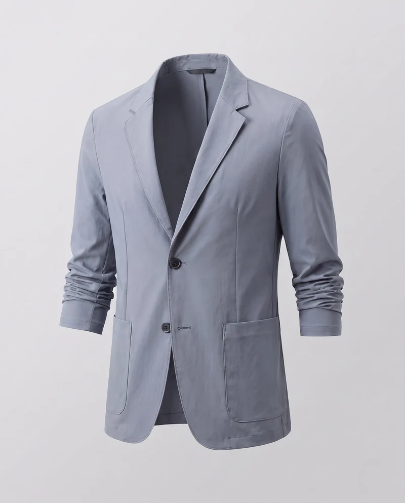 Herren Reiseblazer aus funktionellem Performance-Gewebe mit aufgesetzten Taschen
