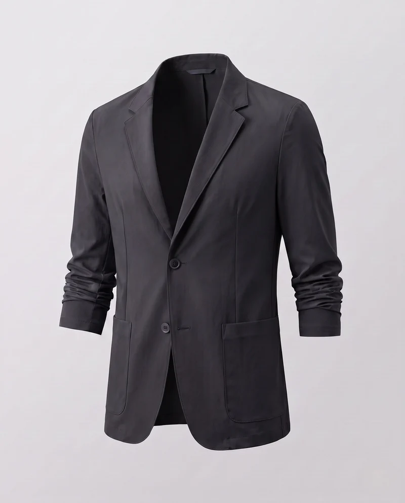Herren Reiseblazer aus funktionellem Performance-Gewebe mit aufgesetzten Taschen