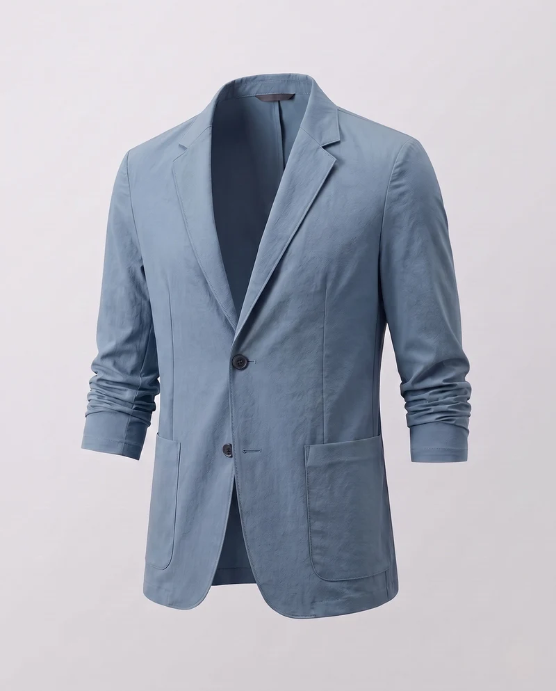 Herren Reiseblazer aus funktionellem Performance-Gewebe mit aufgesetzten Taschen