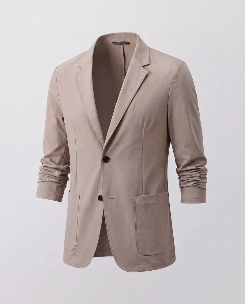 Herren Reiseblazer aus funktionellem Performance-Gewebe mit aufgesetzten Taschen