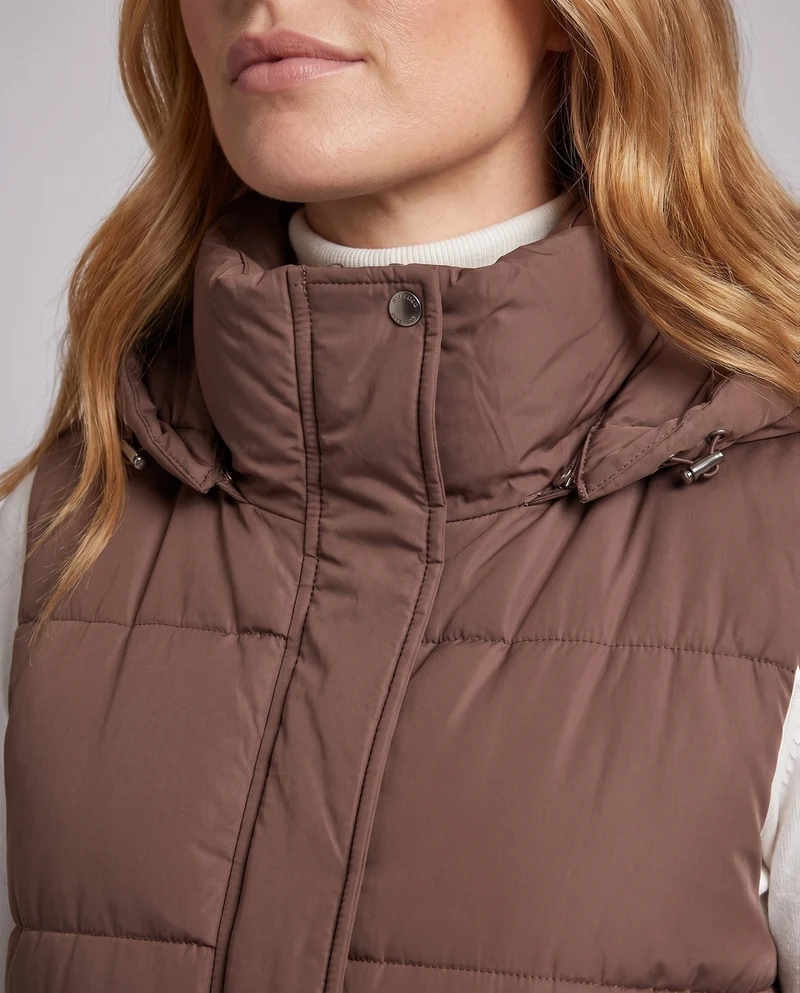 Damen Nan gepolstertes Kapuzenshirt mit Taillen-Gummizug und großen seitlichen Taschen