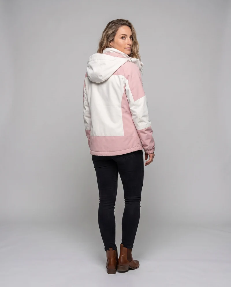 Damen Colorblock Leicht Übergangsjacke mit atmungsaktiver Membran und herausnehmbarem Innenwesten