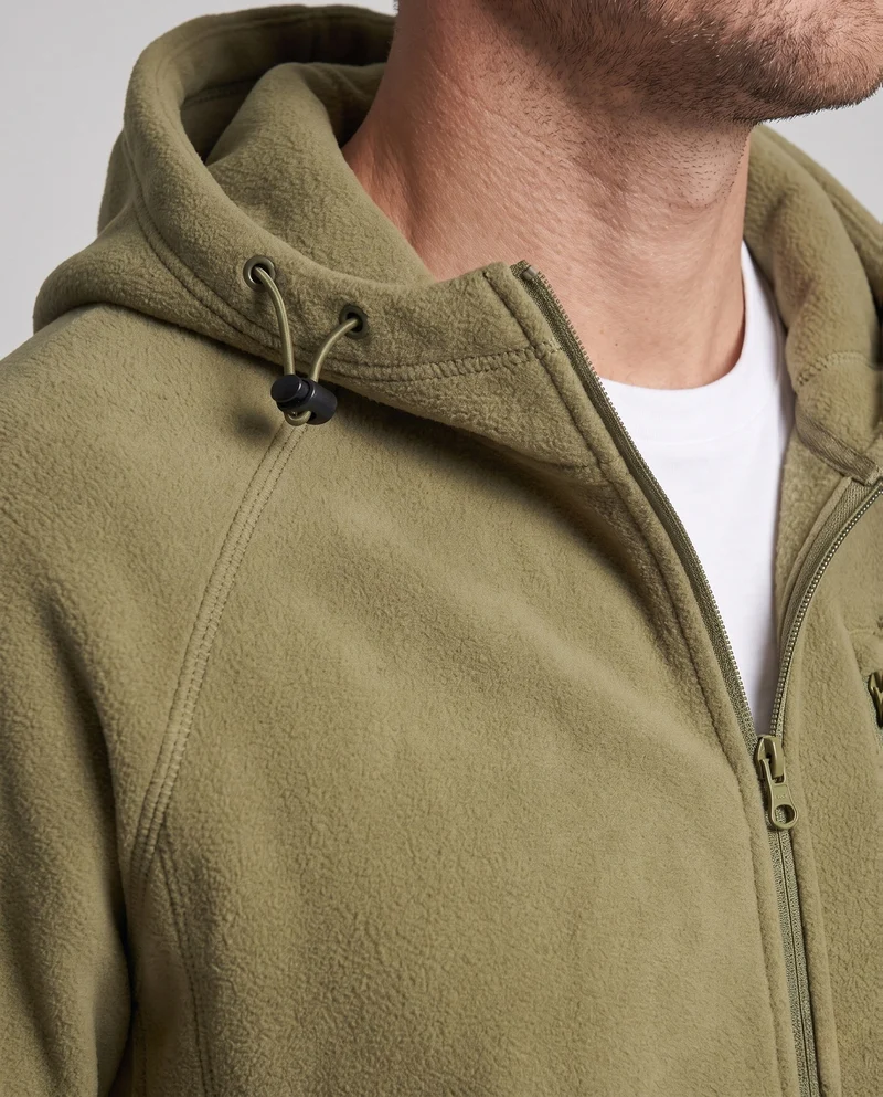 Herren Freizeit Fleece Hoodie Jacke mit vollem Reißverschluss, Brustreißverschluss und elastischen Bündchen