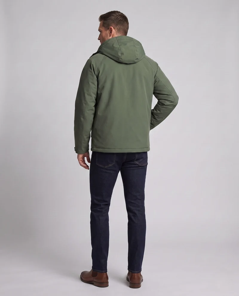 Leichte wasserabweisende Steppjacke für Herren mit hochwertiger Daunenfüllung und Kapuze