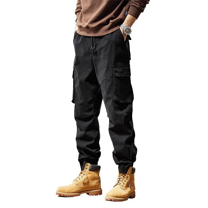 Herren Utility-Cargohose im Joggerstil mit elastischem Bund und Mehrfachtaschen Drune
