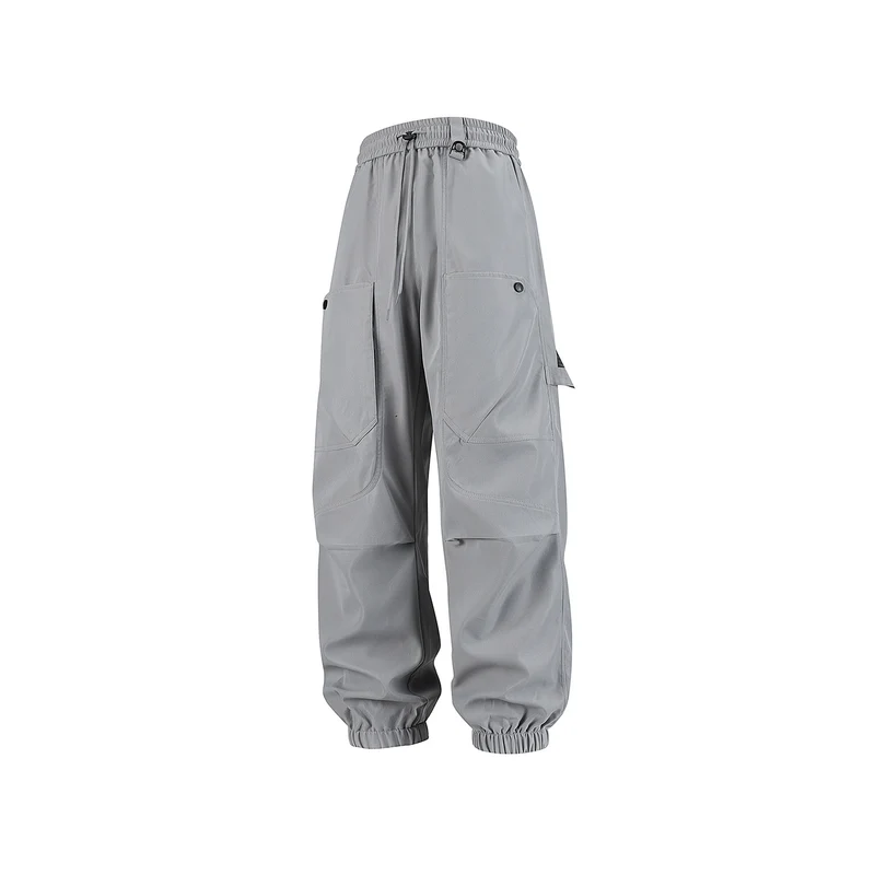Herren Utility-Cargohose im Joggerstil mit elastischem Bund und großvolumigen Klappentaschen Drune