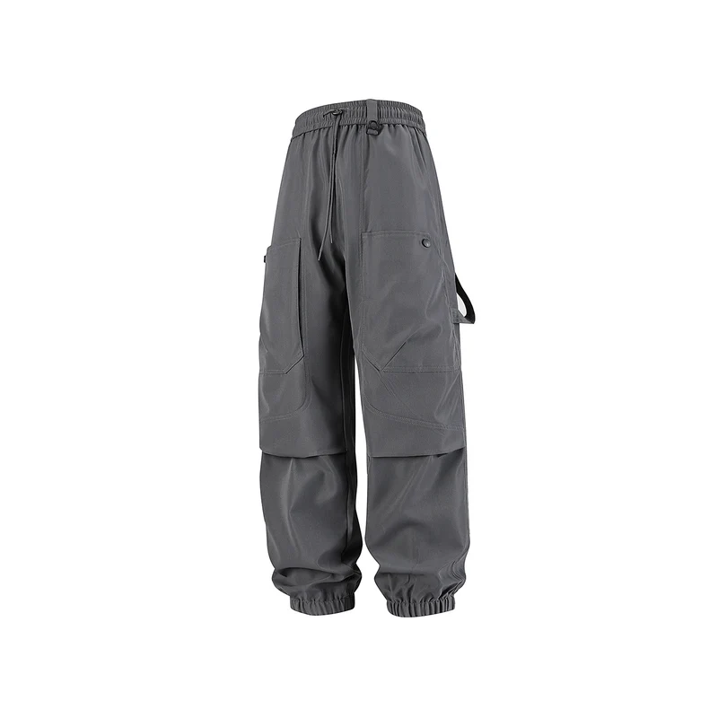 Herren Utility-Cargohose im Joggerstil mit elastischem Bund und großvolumigen Klappentaschen Drune