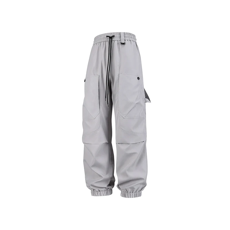 Herren Utility-Cargohose im Joggerstil mit elastischem Bund und großvolumigen Klappentaschen Drune