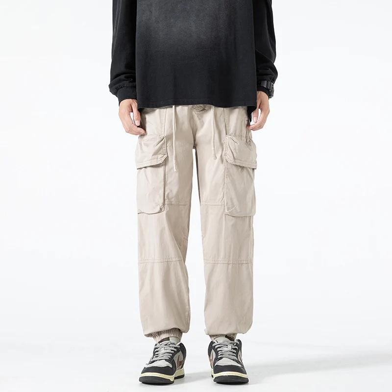 Herren Utility-Cargo-Jogginghose im Workwear-Look mit Tunnelzugbund und elastischen Beinabschlüssen Drune