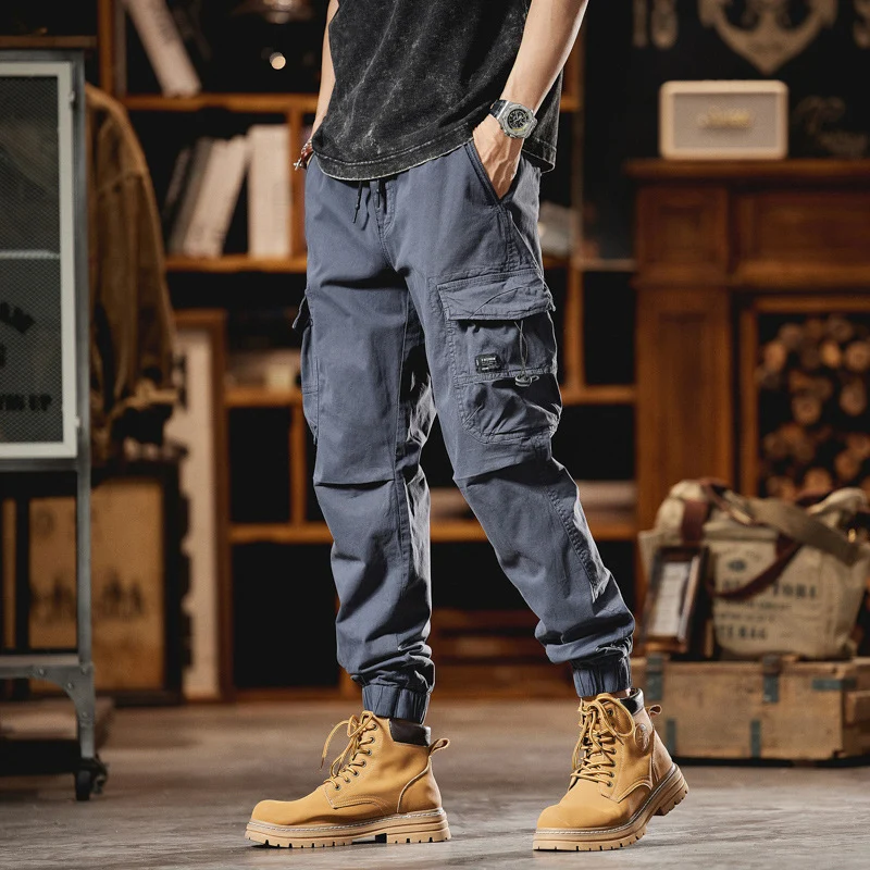 Herren Utility-Cargo-Joggerhose mit elastischem Komfortbund und Multifunktions-Taschen Drune