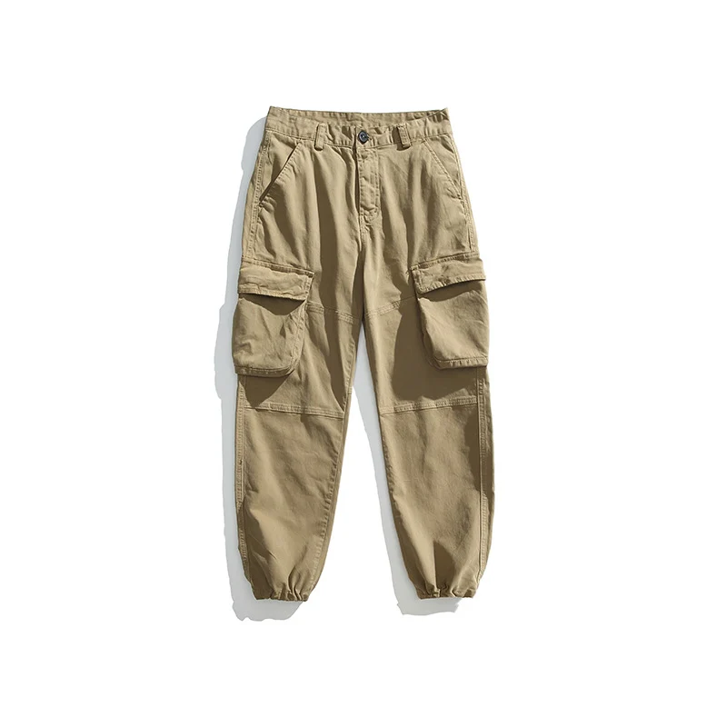 Herren Utility-Cargo-Joggerhose mit elastischem Knöchelabschluss und Mehrfach-Klappentaschen Drune