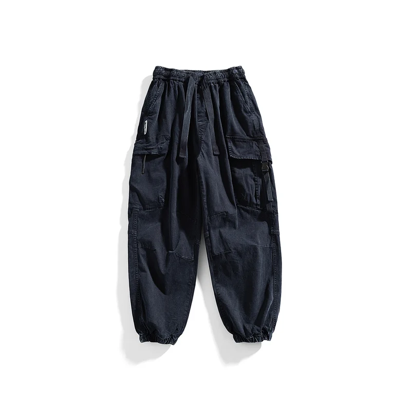 Herren Utility-Cargo-Jogger mit Gummibund, Mehrfachtaschen und Kordelzug Drune