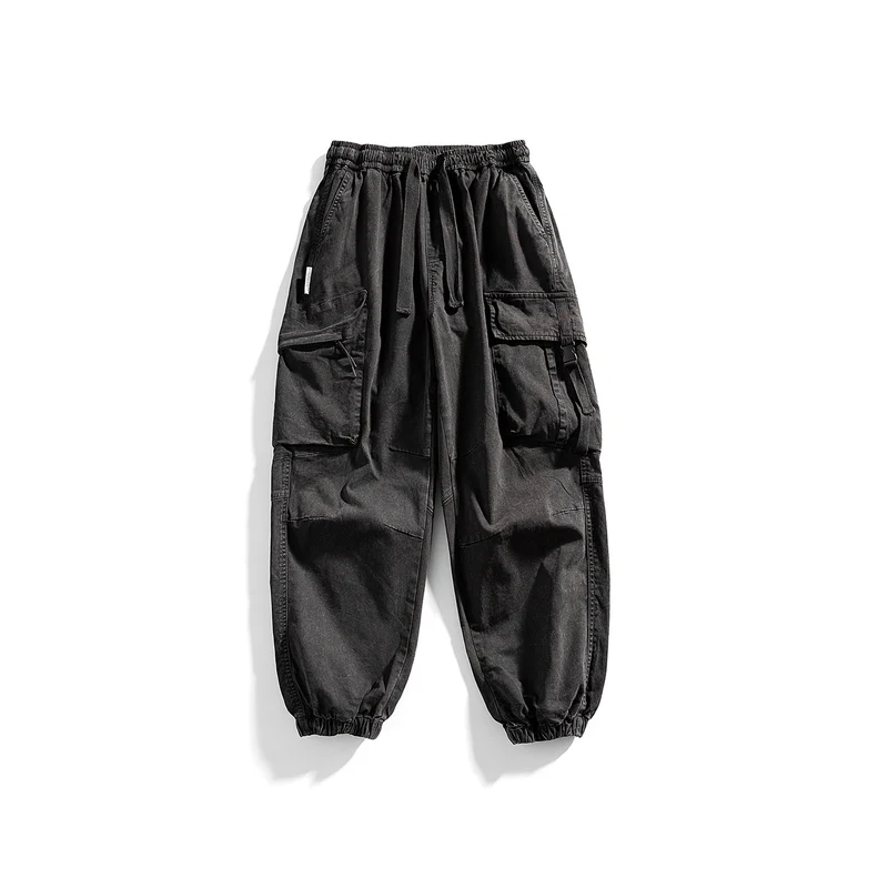 Herren Utility-Cargo-Jogger mit Gummibund, Mehrfachtaschen und Kordelzug Drune