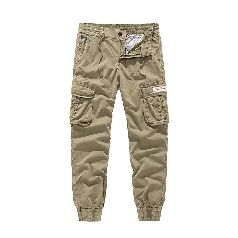 Herren Utility‑Cargo‑Jogger mit elastischem Komfortbund, Mehrfach‑Klappentaschen und gerippten Knöchelbündchen Drune