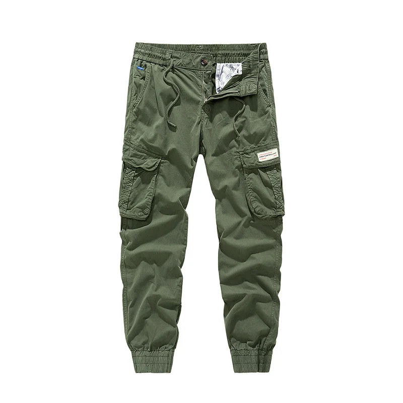 Herren Utility‑Cargo‑Jogger mit elastischem Komfortbund, Mehrfach‑Klappentaschen und gerippten Knöchelbündchen Drune
