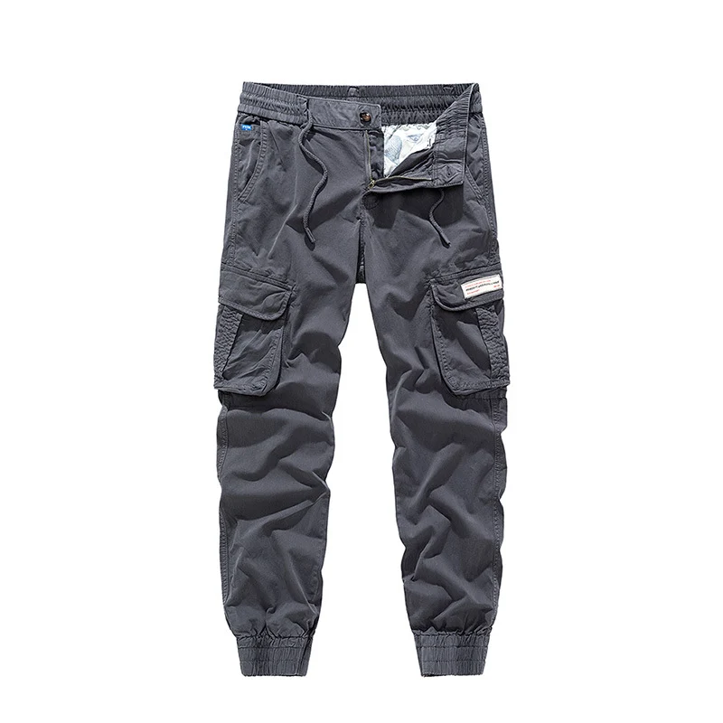 Herren Utility‑Cargo‑Jogger mit elastischem Komfortbund, Mehrfach‑Klappentaschen und gerippten Knöchelbündchen Drune