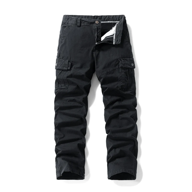 Herren Utility-Cargo-Hose im Vintage-Workwear-Look mit verstärkten Kniepartien und extra Stauraum Drune