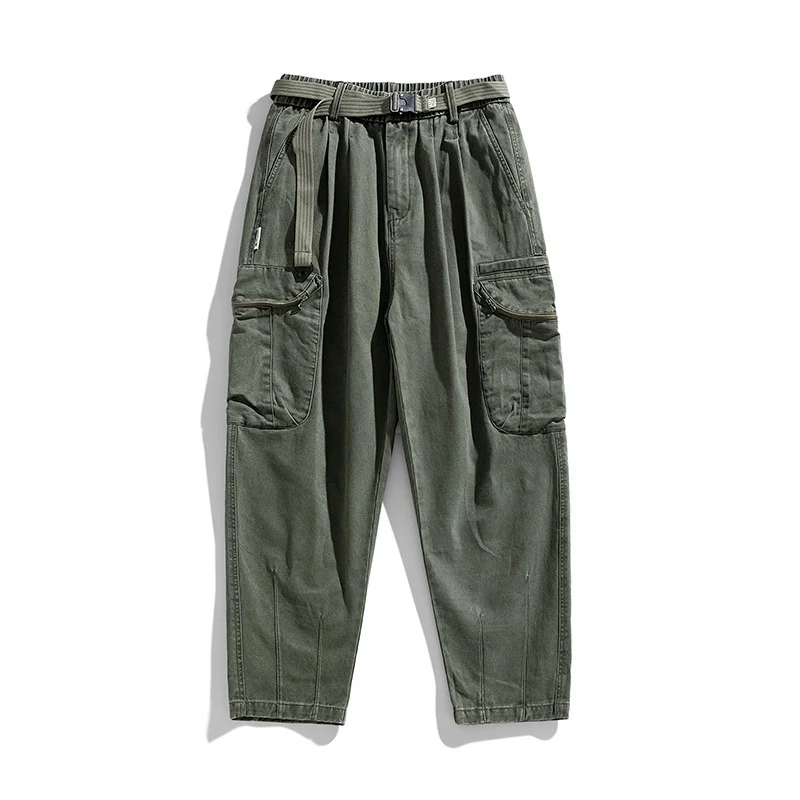 Herren Utility‑Cargo‑Hose im relaxed‑tapered Schnitt mit Elastikbund und großvolumigen Klappentaschen Drune