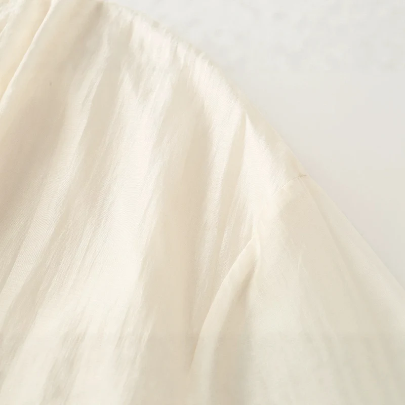 Damen Transparente Leichte Sommer-Blousonjacke mit Stehkragen und elastischem Saum Drune