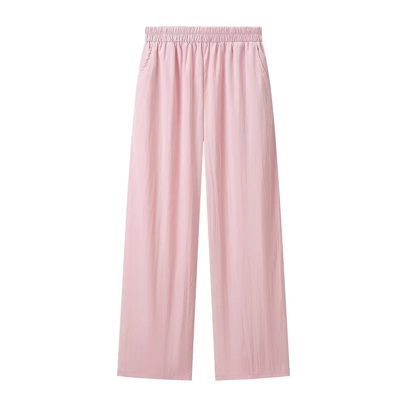 Damen Dreiteiliges Relax-Loungewear-Set mit Stehkragen, elastischer Highwaist-Hose und Wickelrock Drune