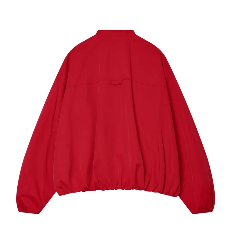 Damen Cropped Kimono-Jacke mit überschnittenen Ärmeln und elastischem Bund Drune