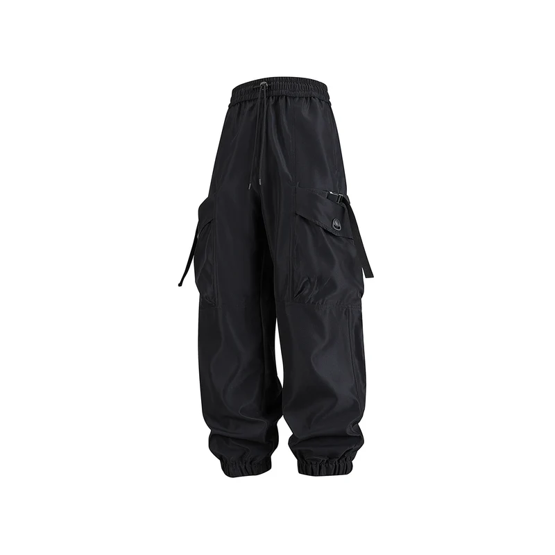 Unisex Weite Technical-Cargo-Jogginghose mit verstellbarem Tunnelzug, großen Klapptaschen und elastischem Knöchelabschluss Drune