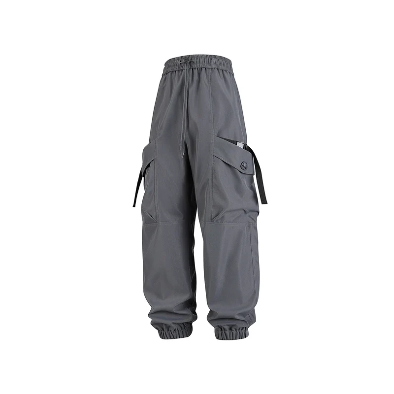 Unisex Weite Technical-Cargo-Jogginghose mit verstellbarem Tunnelzug, großen Klapptaschen und elastischem Knöchelabschluss Drune